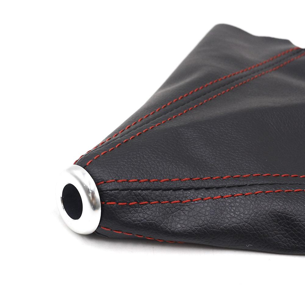 16mm Car Gear Shift Collars Universal PU Leather Auto Manual Stick Shifter Knob Gear Shift Boot Cover Gaiter