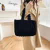 Fashion Designer Faux Fur Tote Bag for Women Handbags Autumn Winter Plush Shoulder Crossbody Bags