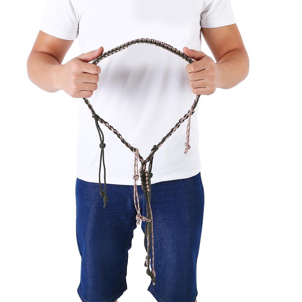Nylon Enten-Gänse Lockpfeifen Lanyard Geflochtenes Paracord für Outdoor-Jagd(Armeegrün ACU Tarnmuster)