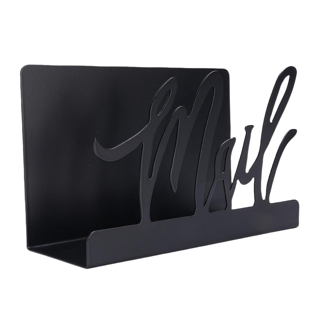 Mail Countertop Holder Anti Slip Base Stylish Metal Desk Mail Organizer for Letter Envelope