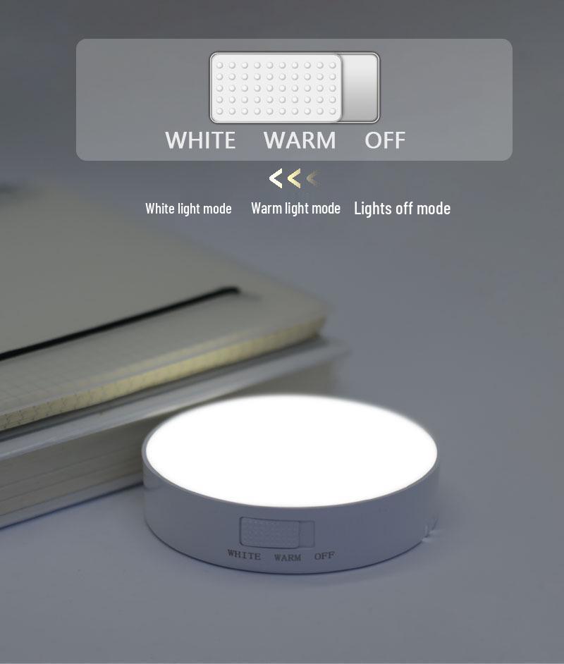 Wireless LED Infrared Sensor Night Light: Rechargeable Magnetic Bedside Lamp