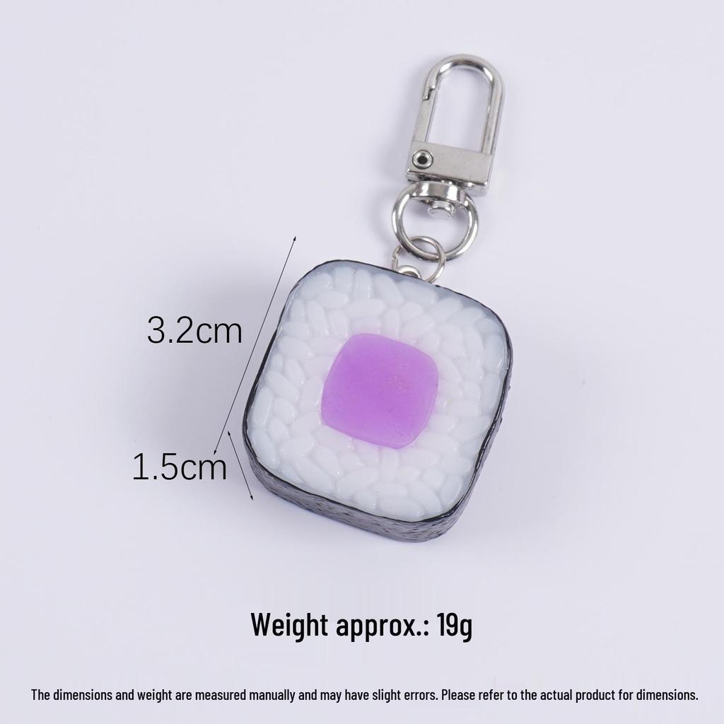 Onigiri Nori Rice Square Sushi Keychain Toy Pendant