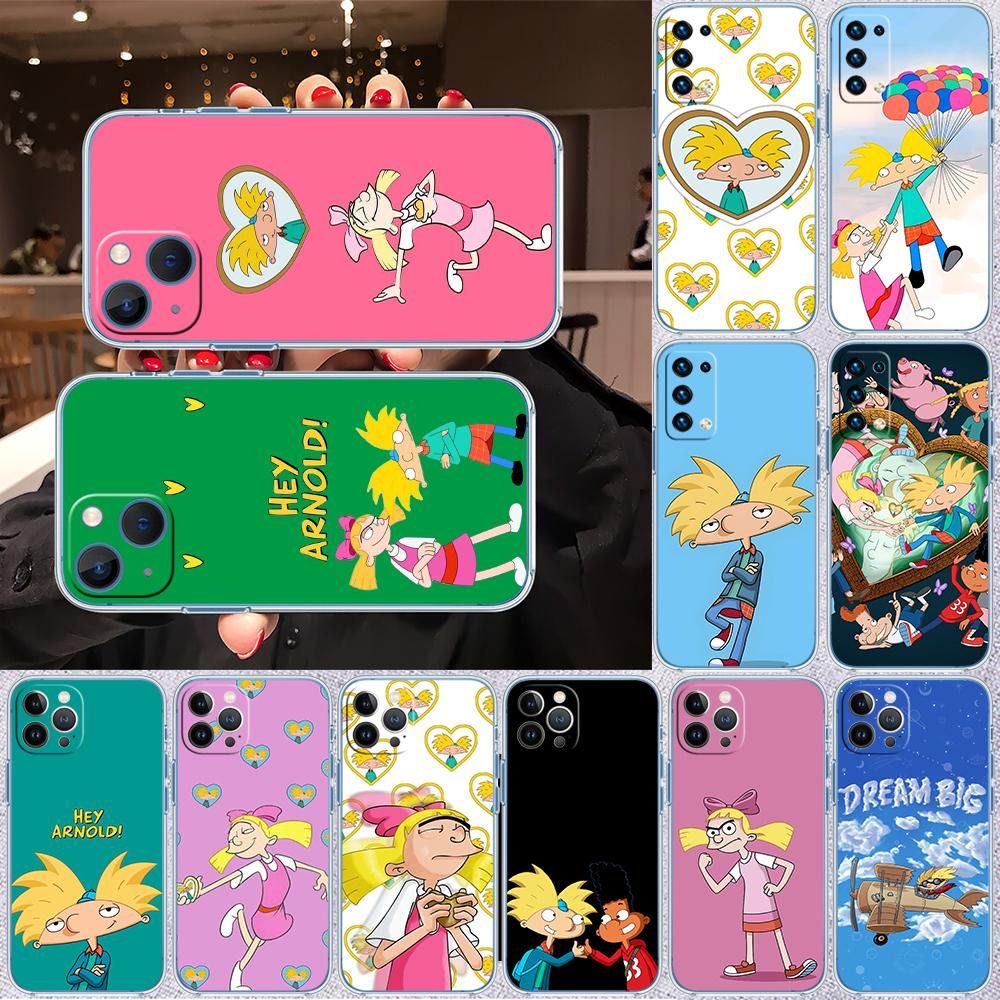 S-Special Art Hey A-Arnold Transparent Phone Case for Motorola Moto G7 G8 G9 G84 G85 G73 G24 G15 Z2 Play Power Plus