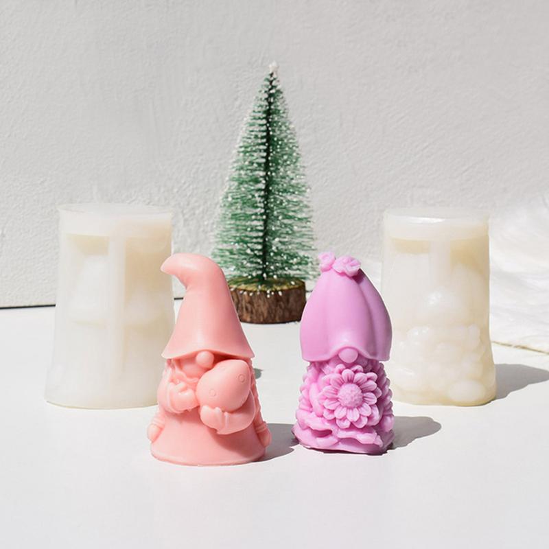 Weihnachtswichtel Form Zwerg Ornament Formen Wichtel Epoxidharz Gießformen Silikon Harzform Antihaft für Heimwerker Dekoration