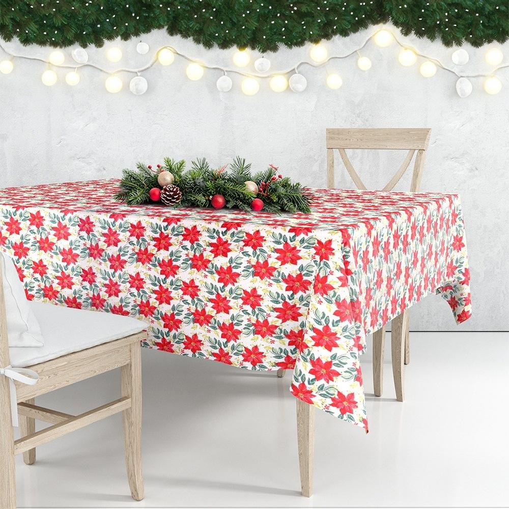 Obrus Świąteczny na Stół Wigilijny Ozdobny Dekoracyjny na Święta 220x150 cm