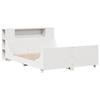 VidaXL Cadre de lit sans matelas blanc 150x200 cm bois de pin massif 3323765