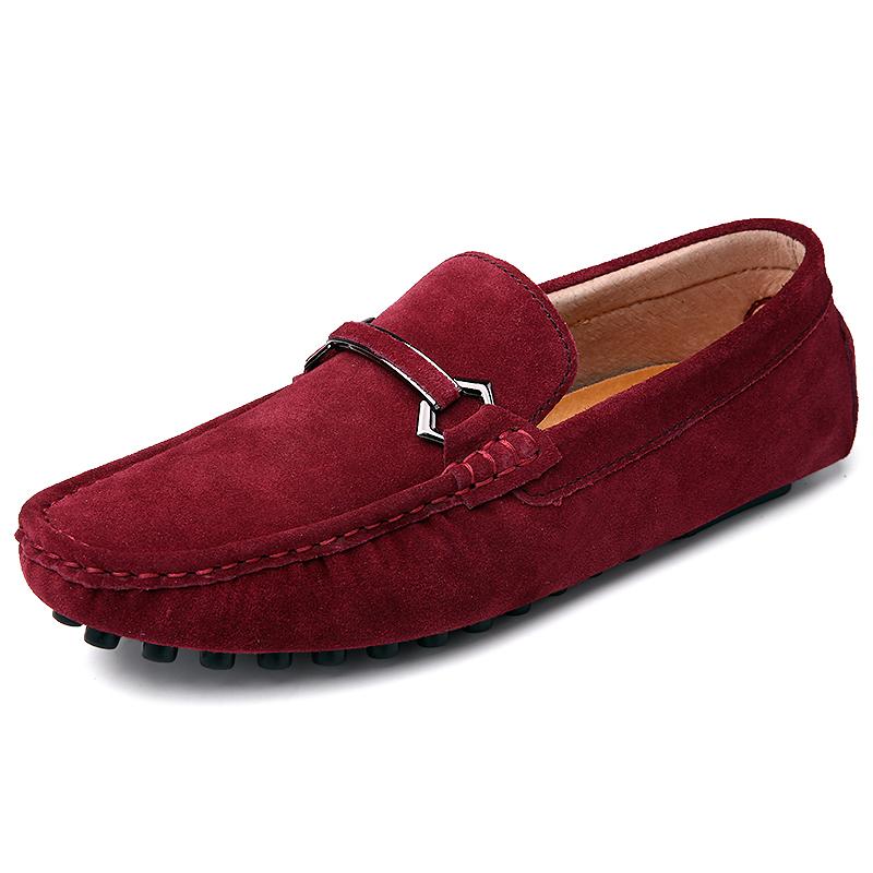 Fashion Hot Sale Loafers Shoes Mens Fashion Driving Shoes New Comfy Men's Lazy Flats Brand Leather Man Casual Shoes Handmade Moccasins