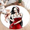One Piece Boa Hancock Round Area Rug Carpet Rug For Living Room Bedroom Sofa Playroom Decor Nonslip Floor Mat