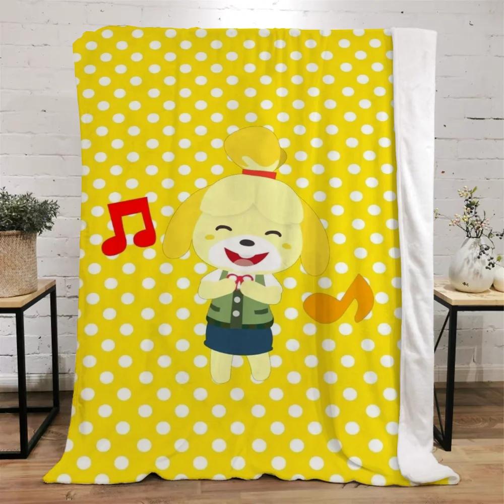 Animal Crossing Decorative Blanket Sofa Winter Custom Blankets Characters Luxury Bedding Home Interior Beach Towel Fluffy Plaid