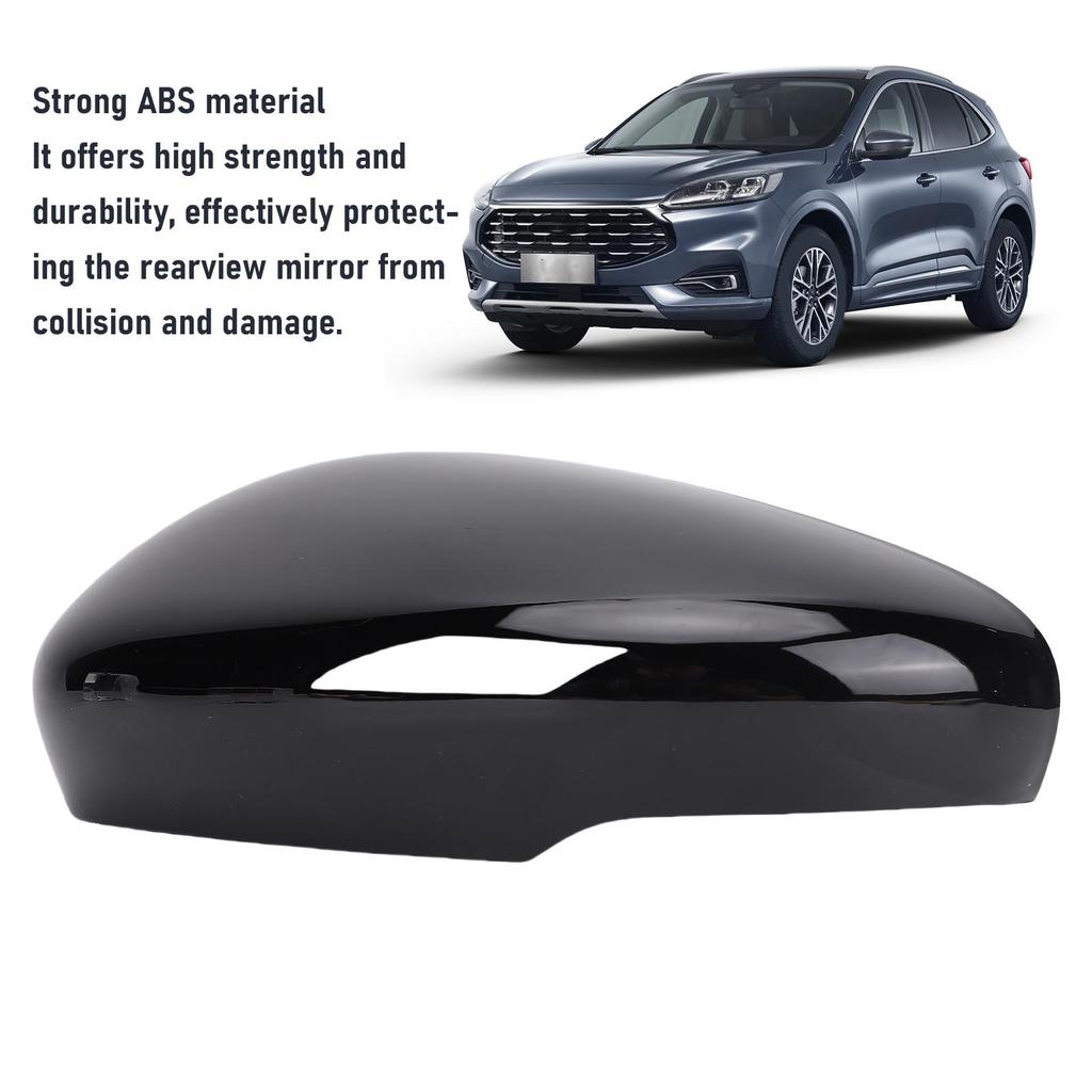 Rearview Mirror Cover  Door Wing Mirror Cover Black High Strength Weatherproof for Vehicle Replacement for Escape 2020-2025