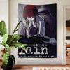 Serial Experiments Lain Cartoon Anime Tapestry Hippie Flower Wall Carpets Dorm Decor Cheap Hippie Wall Hanging