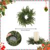 Christmas Rings Wreaths,Artificial Snow Pine Needle Garland Table Centerpieces for Kitchen Cabinets,Window