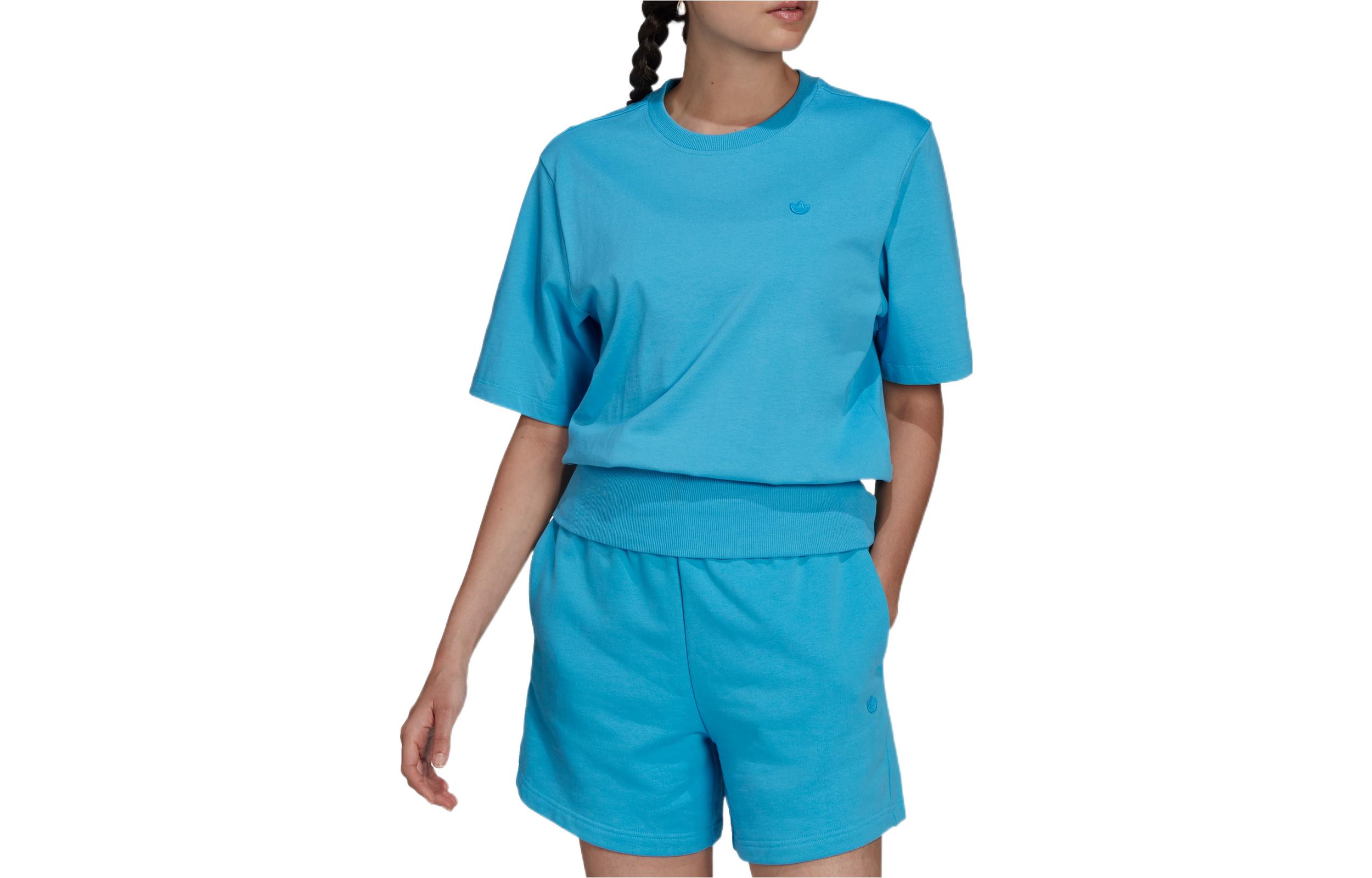 Adidas Originals Adi Color Regular T Shirt Women s Blue HC7077 32