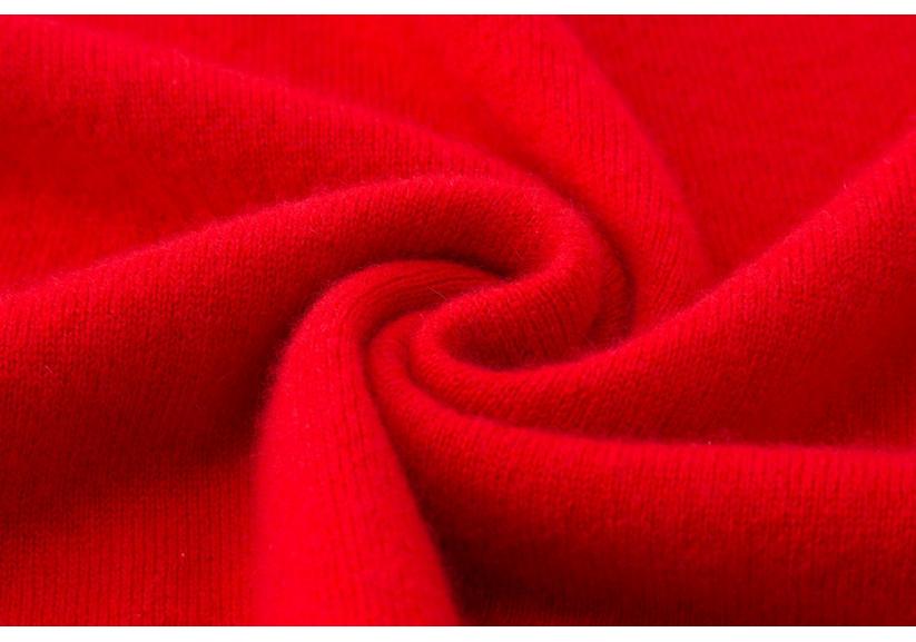 Women's Urban Style Pure Cashmere Slim-Fit Winter Knit Sweater with Half-High Neck