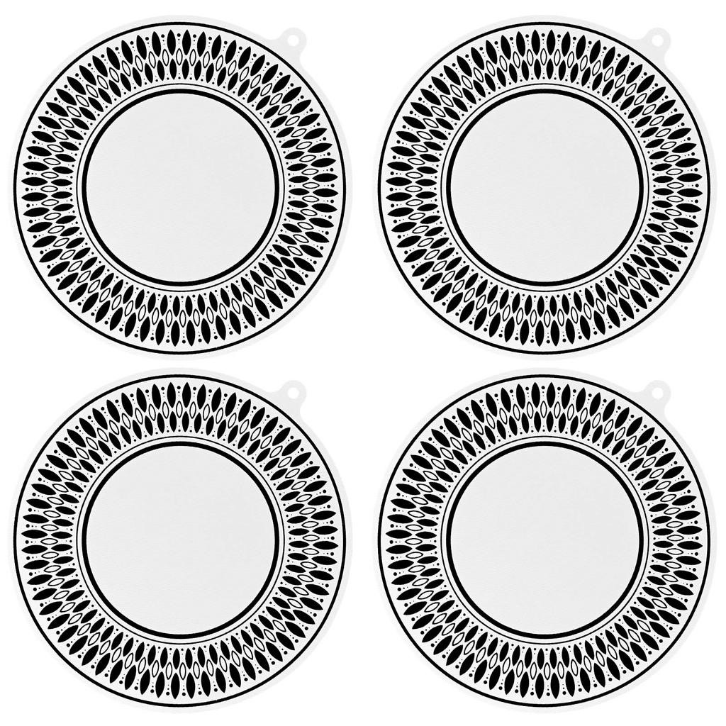 4/8Pcs Induction Cooktop Protector Mat Induction Cooker Gasket Round Silicone Induction Hob Protector Nonslip Mats Kitchen Tool