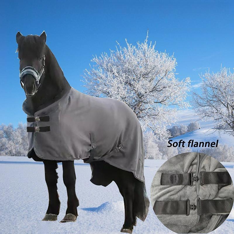 Single Layer Velvet Warm Horse Clothes Winter Horse Blanket Horse Vest Horse Shawl Equestrian Supplies Horse Riding Equipment