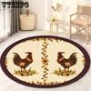 Round Living Room Carpet Thickening Bedroom Study Non-slip Floor Mats Office Circular Chair Rugs Machine Washable