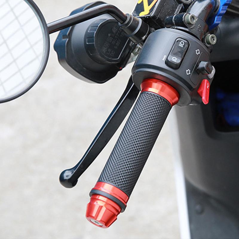 Motorcycle Grips Rubber Handlebar Universal Motorcross Bicycle Motorbike Scooter Modified Throttle Grip Moto Styling Accessories