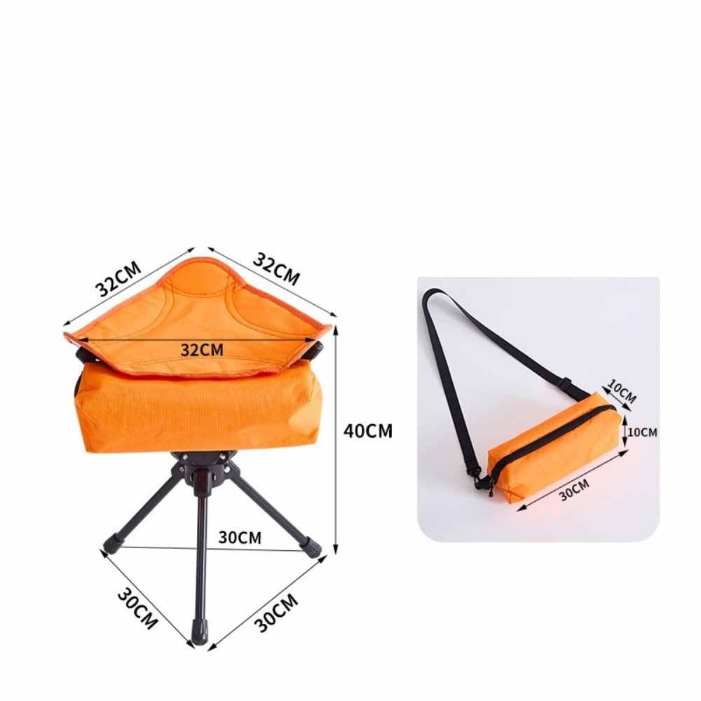 

Foldable Camping Chair 3-Legged Fishing Chair Easy To Carry Outdoor Folding Stool Fishing