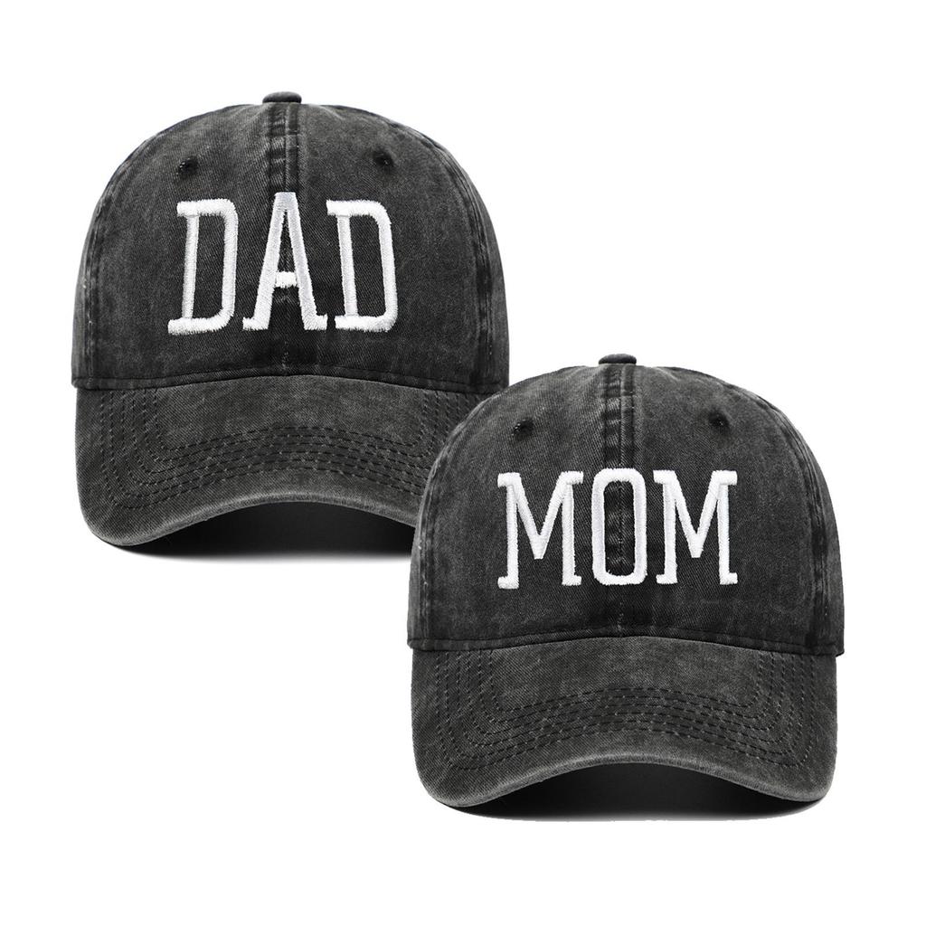 Black Embroidered MR & MRS Couple Sun Hat - Versatile Sun Protection for Spring & Summer