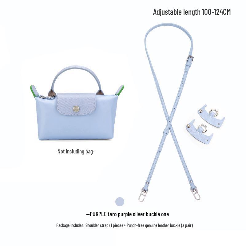 Longxiang Mini Dumpling Crossbody Bag with Genuine Leather Shoulder Strap