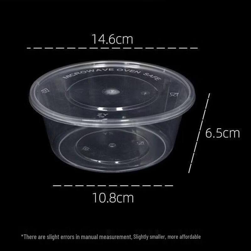 Tongyuanshi Disposable Rectangular Takeaway Meal Box with Lid