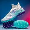 Unisex TF Turf Soccer Cleats Lightweight Breathable Non Slip Spikes Football Shoes for Men Women Outdoor Sports Training Match