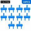 10Pcs Plastic Aquarium Air Splitter 4/5/8mm Oxygen Gas Diverter  for Fish Tank Air Pump Oxygenation