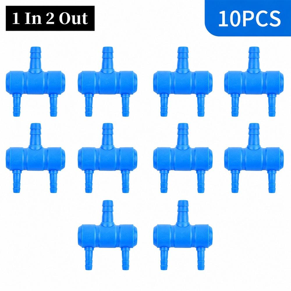 10Pcs Plastic Air Flow Distributor 2-12 Ways Oxygen Gas Diverter for Fish Tank Air Pump Oxygenation 10pcs 2 way