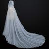 Women's Vintage Halloween Hooded Cloak - Vampire Bride Cape (Black, Red, White)