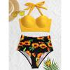 Womens Push Up Bikini Set High Waisted Swimsuit Floral Bathing Suit Swimwear Summer Bathing Suit Beachwear