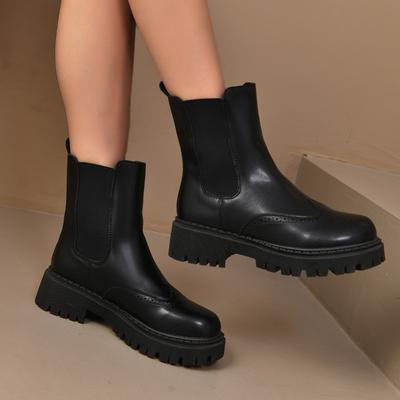 2025 New Fashion Boots for Women Fashion Brand Designer Shoes Leather Platform Chelsea Boots Fashionable and Versatile Boots