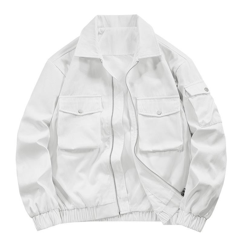 Spring and Autumn Men's Casual Simple Tooling Zipper Retro Flying Suit Baseball Collar Camouflage Jacket Jacket Versatile Top