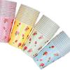 12Pcs Rose Flower Paper Cups Set for Floral Party Supplies - Wedding Shower Birthday Party Favor Disposable Tableware