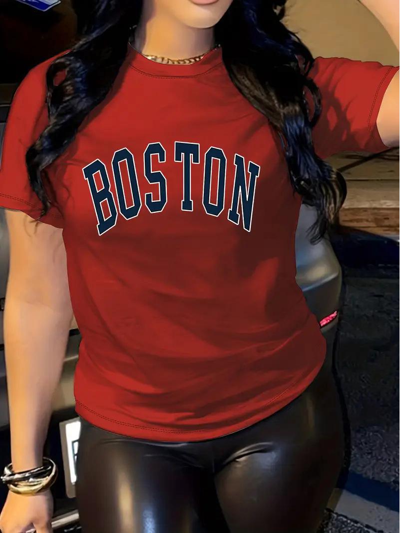 

Женский рождественский топ с коротким рукавом и круглым вырезом - европейский и американский стиль Small