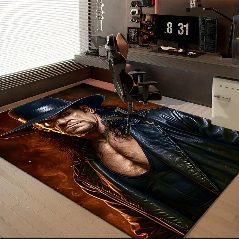 Moonlit Graveyard Undertaker Rug for Living Room, Game Rooms, Office, Bedroom, Office Floor Mat Playful Design, Fan Gifts Christmas Decor