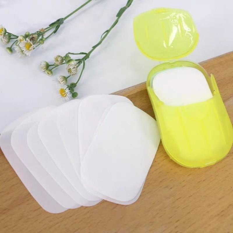 Portable Soap Sheets, Cute for Students To Wash Hands with Fragrance, Disposable Convenient Box Soap Paper