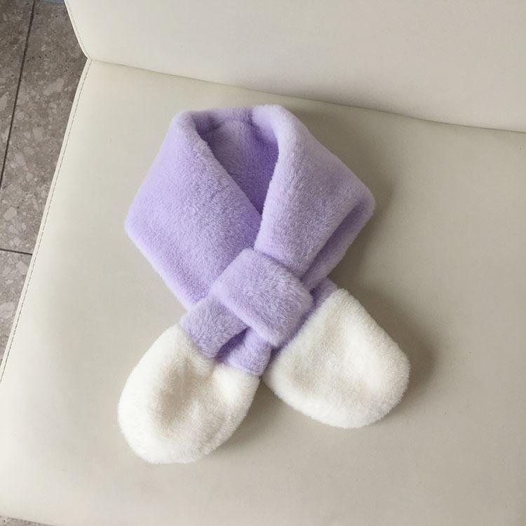 

Детский термальный манишка, утолщенный, ветрозащитный, холодостойкий, детские зимние шарфы, теплая защита шеи, застежка-кнопка POLYESTER