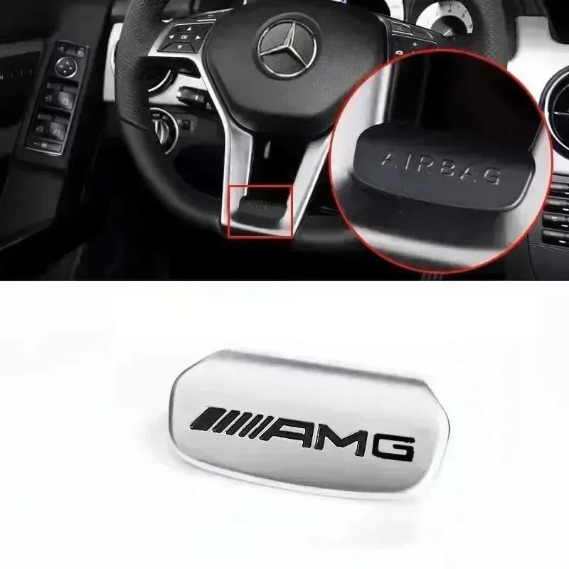 

Car Steering Wheel Interior Badge Emblem Stickers For Mercedes Benz AMG W222 W223 W251 W464 GLE W206 W204 W205 W212 W213 W221