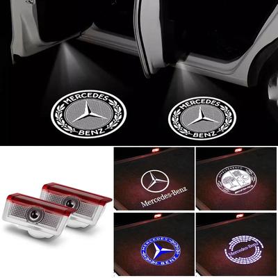 C200 E200 For Mercedes Benz Car LED Door Welcome Lights for Mercedes Benz M E B A C GL Class W166 E200l E300L E450L W212 W246 W