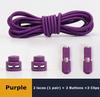 No Tie Shoe Laces Suitable for All Shoes Round Spring Lock Elastic Shoelaces Quick Wear in 1 Second Hiking Sports Lazy Shoelace
