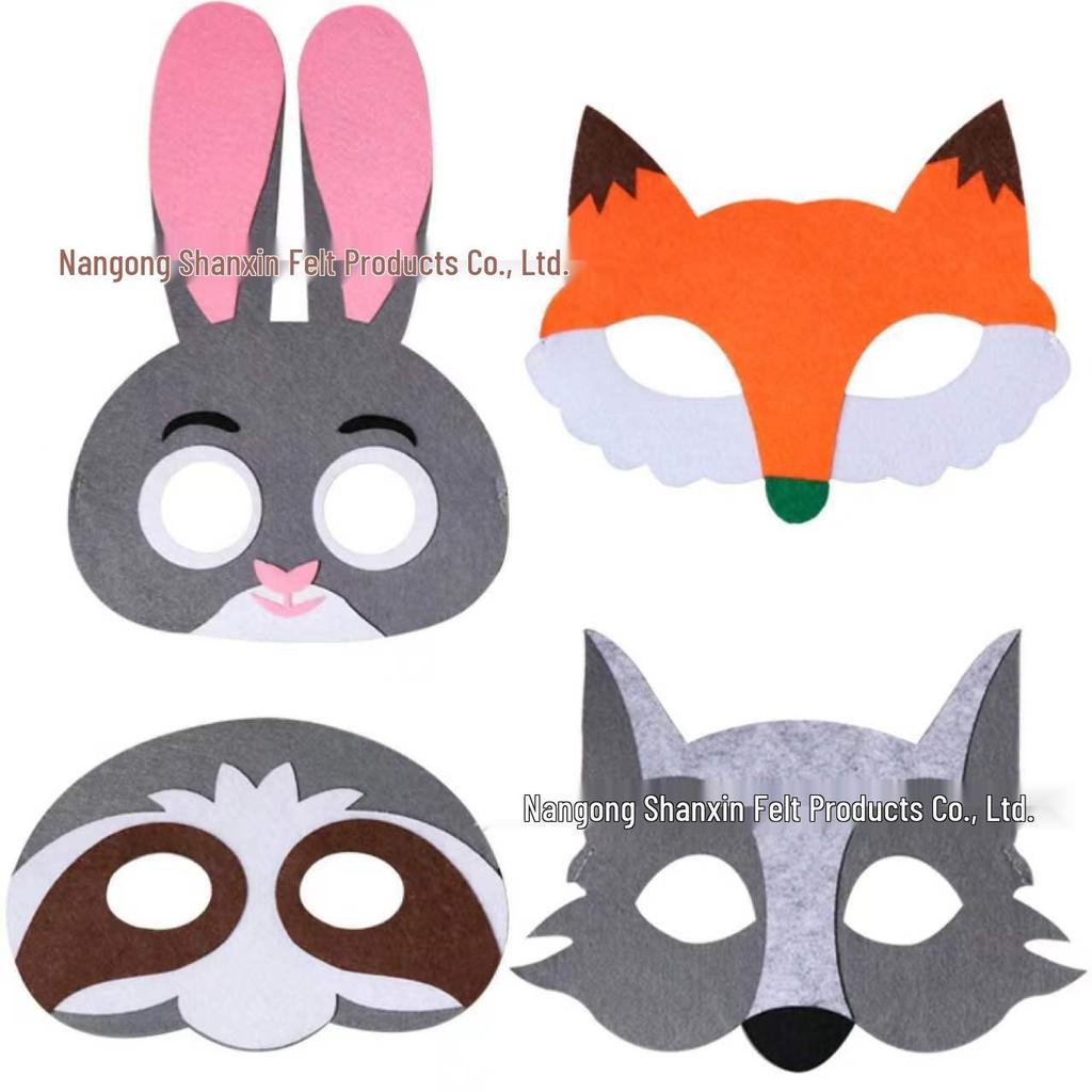 Children's Cartoon Halloween Masquerade Felt Eye Mask