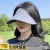 High-quality empty-top sunscreen hat for women, professional UV protection, summer face-covering sun hat, seamless integrated sun hat
