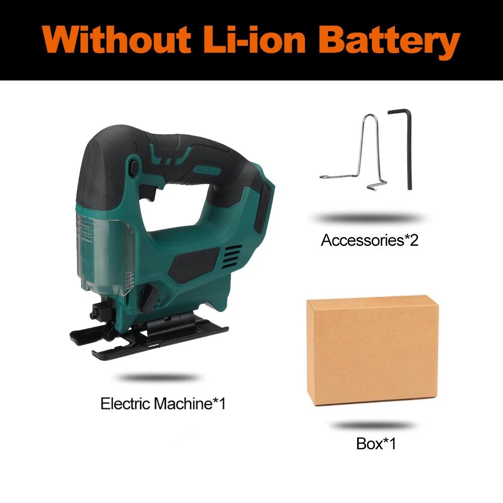 

388VF Бесщеточный Электрический Лобзик Перезаряжаемый Регулируемый Дерево Металл Аккумуляторный Лобзик Деревообрабатывающие Инструменты для Аккумулятора 18В Only machine