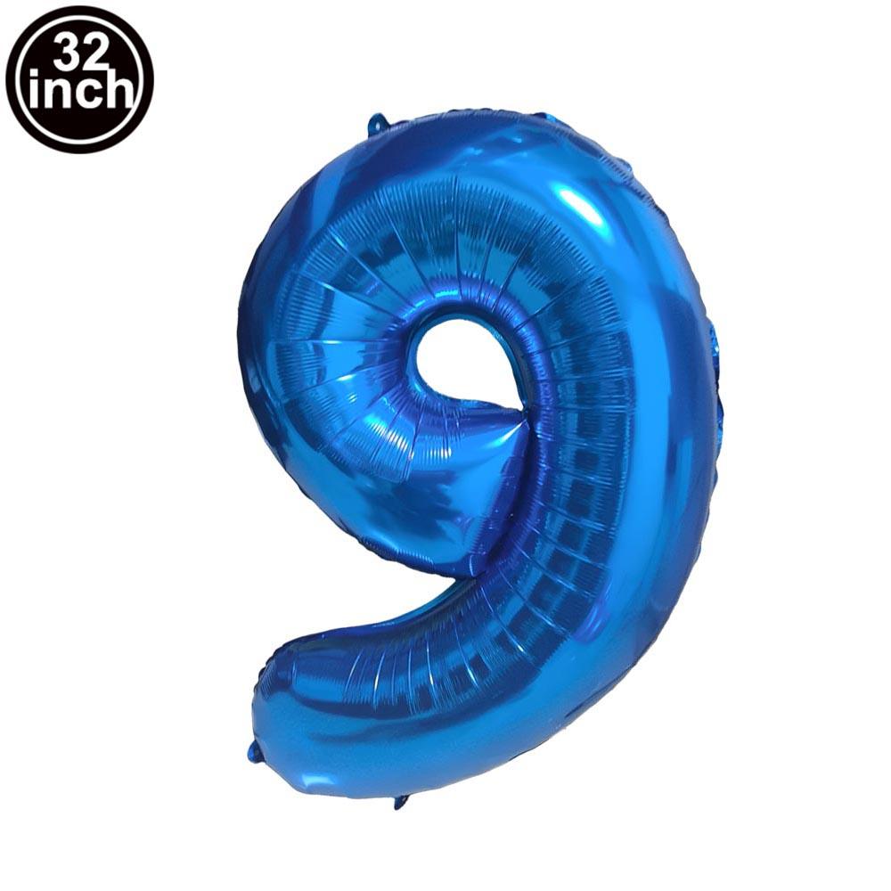 Multi Color Large Numbers 1 Balloon 32Inch 1 2 3 4 5 6 7 8 9 Birthday Ball Red Digit Bachelorette Balloons Figure Golob Balloons