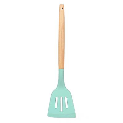 Utop Silicone Slotted Spatula with Wooden Handle