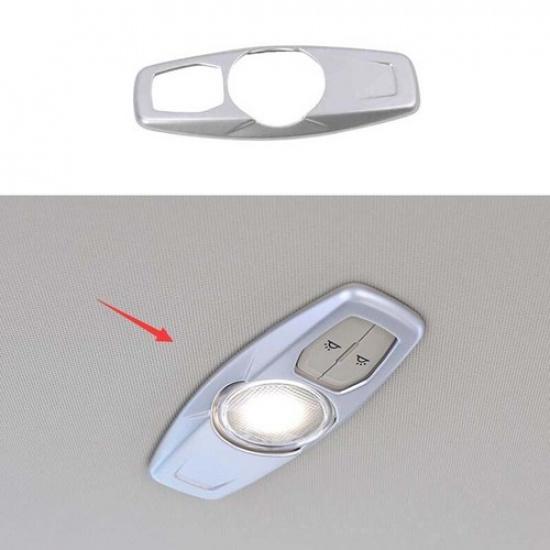 Fit For Ford Edge 2015- 1PCS Cover Trim Rear Reading Lamp Frame Matte Silver