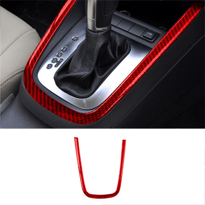 For Volkswagen Jetta 2011 2012 2013 2014 ABS Carbon Fiber Car Center Control Interior Decoration Sticker Car Accessories