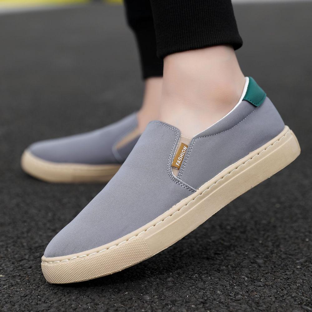 Men's 2025 Canvas Slip-On Sports Casual Shoes - Trendy, Breathable, Plus Size