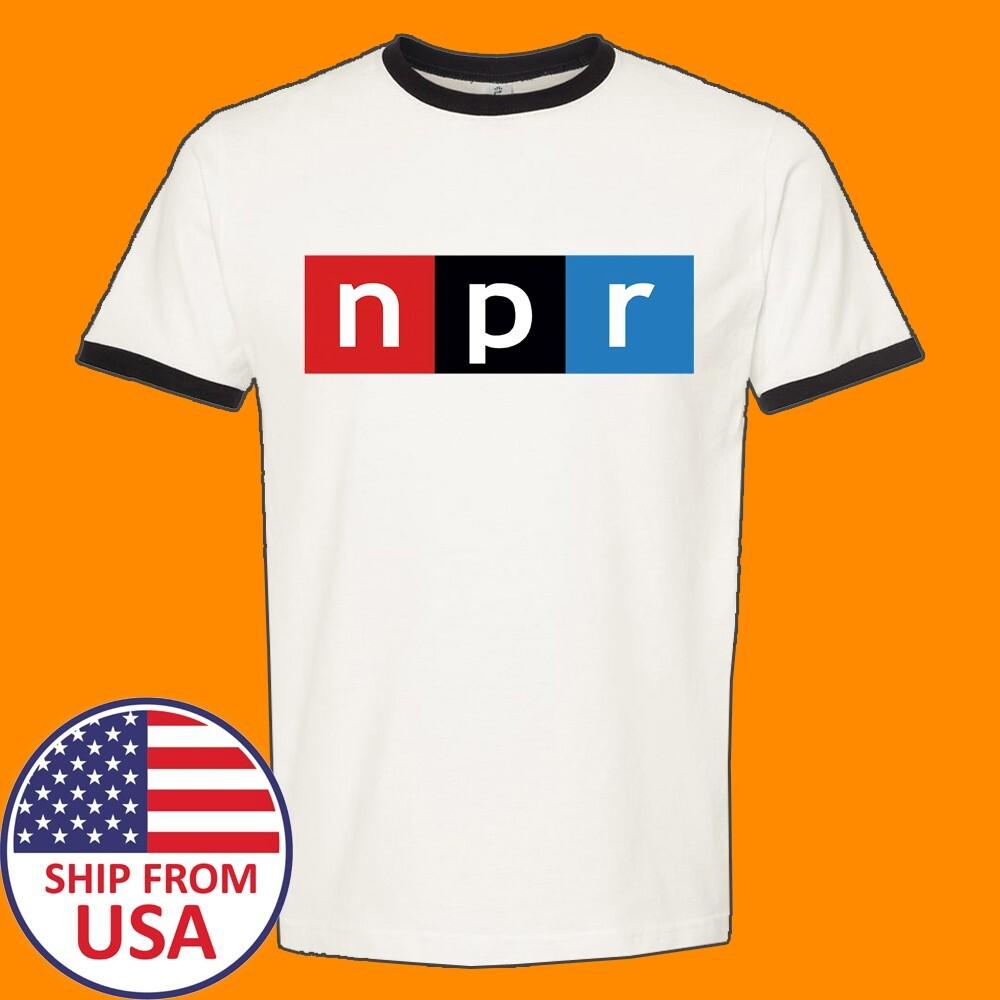 

NPR National Public Radio Men#039;s Ringer Black Size S to 3XL Unisex T-Shirt S